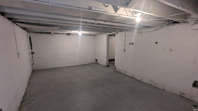 view of basement