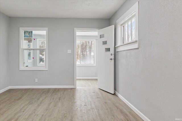 foyer featuring light hardwood / wood-style floors