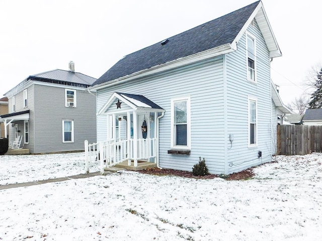 view of front of home