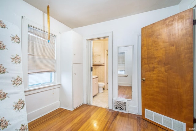 interior space featuring light hardwood / wood-style floors