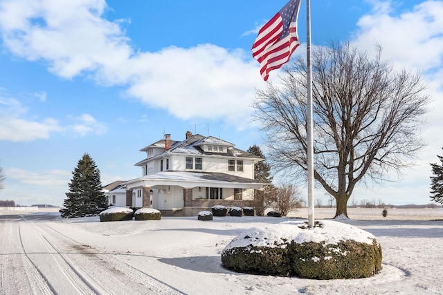 view of front of home featuring a porch