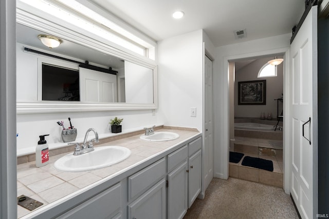 bathroom with vanity