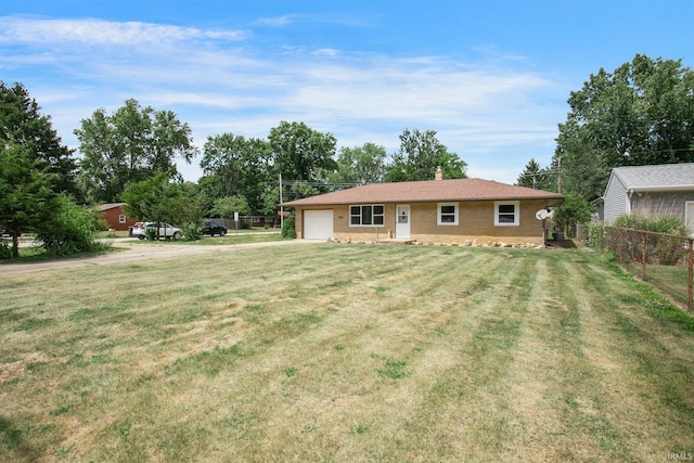 exterior space with a front lawn