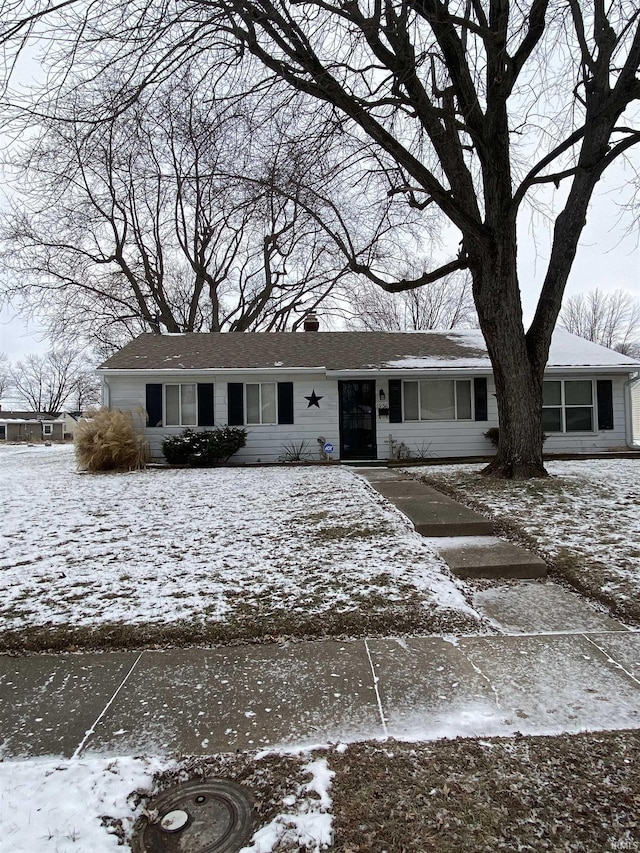 view of front of home