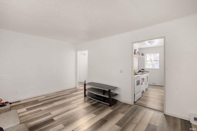 living room featuring hardwood / wood-style floors