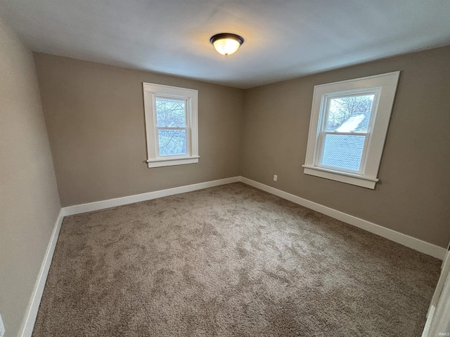 view of carpeted empty room