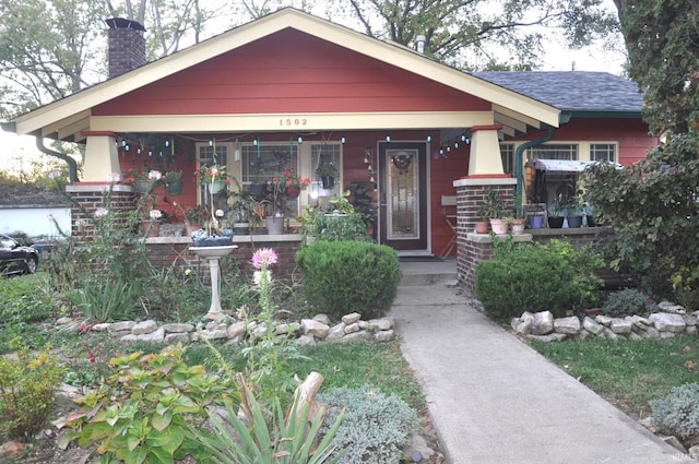 view of front of house with a porch