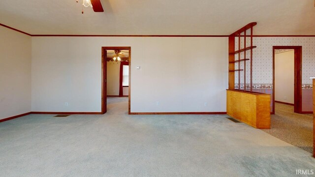 view of carpeted empty room