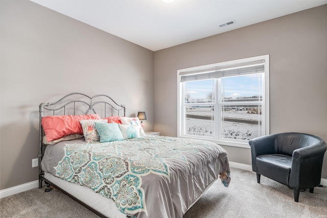 bedroom featuring carpet flooring