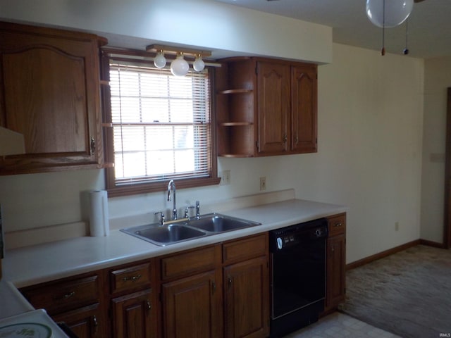 kitchen with dishwasher and sink