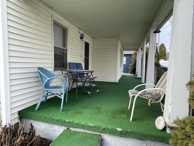 view of patio with covered porch