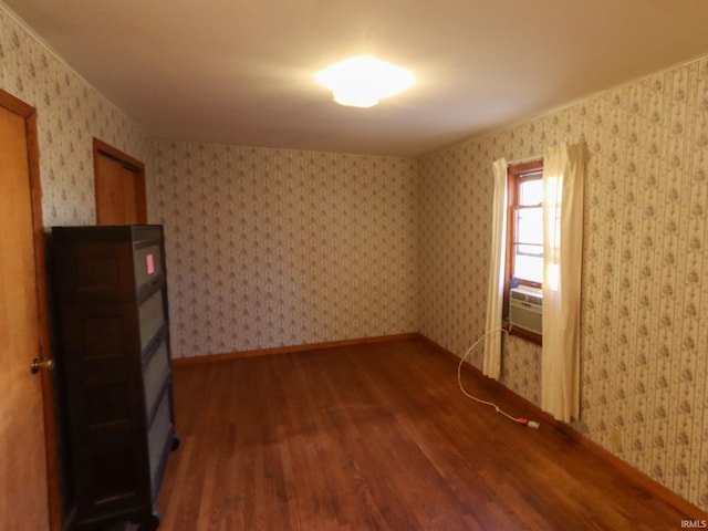 empty room featuring hardwood / wood-style floors