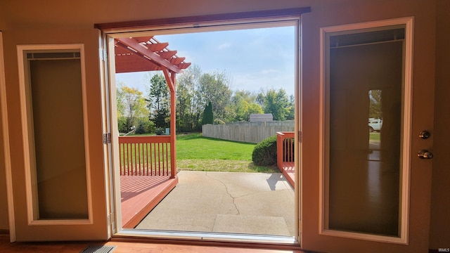 view of doorway