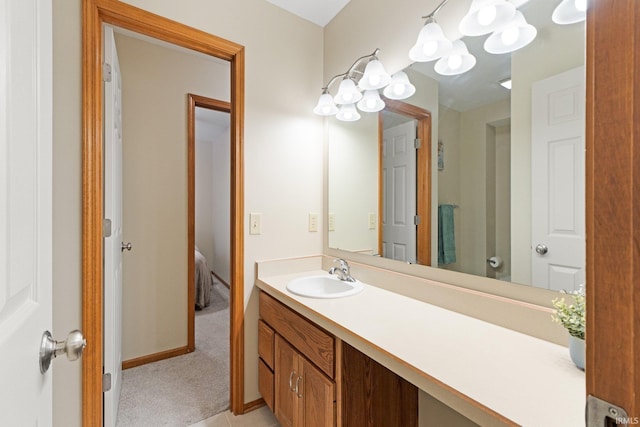 bathroom with vanity