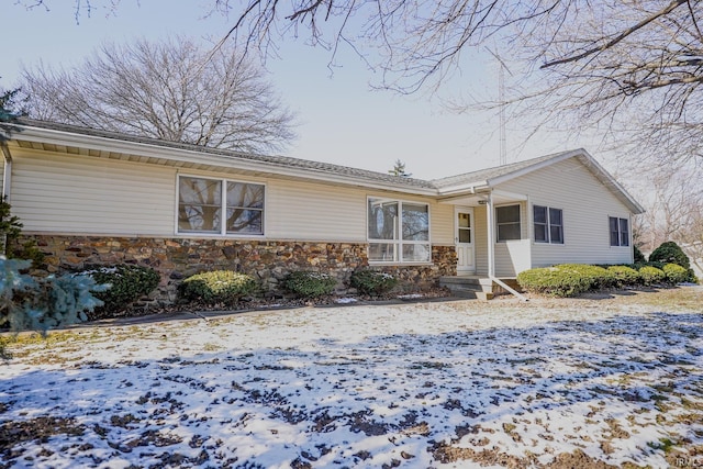 view of ranch-style home