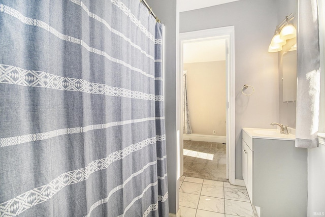 bathroom with vanity