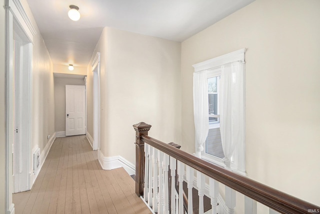 hallway featuring light hardwood / wood-style floors