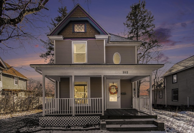 victorian home with a porch