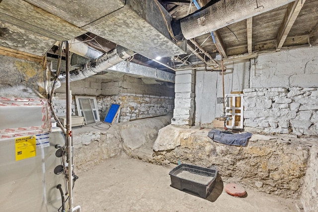 view of basement