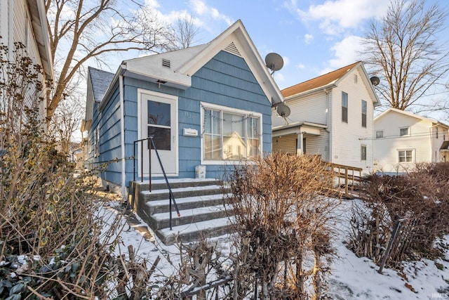 view of bungalow-style home