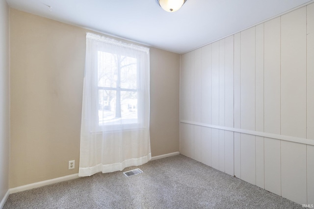 spare room with carpet flooring and a wealth of natural light