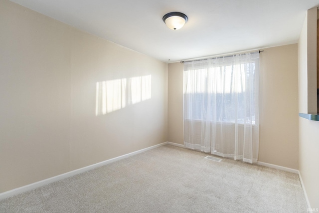 view of carpeted empty room