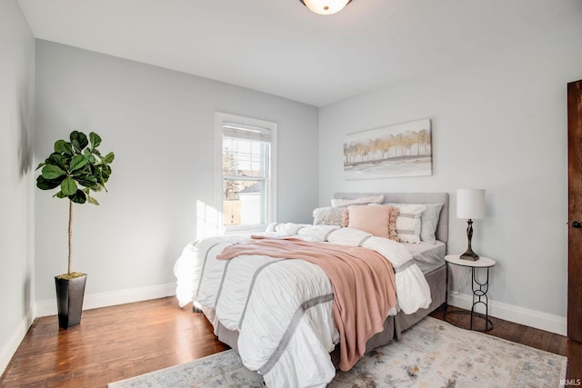 bedroom featuring hardwood / wood-style flooring