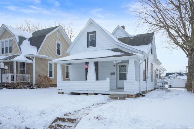 bungalow-style house featuring a porch