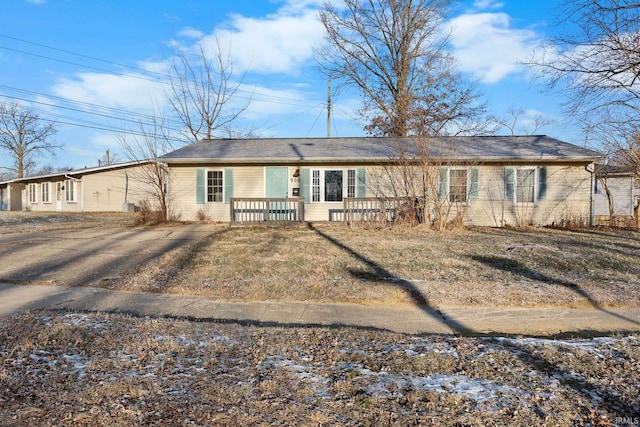 view of ranch-style home