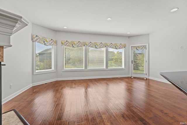 interior space featuring wood-type flooring