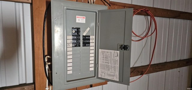 utility room featuring electric panel