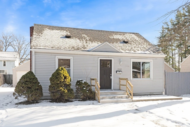 view of front of home