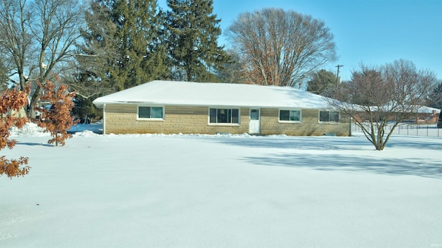 view of ranch-style house