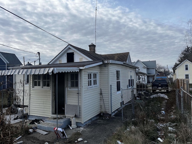 view of rear view of property