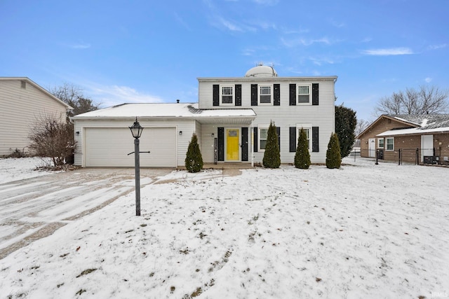 view of front of house featuring a garage