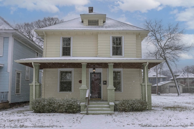 view of front of house featuring a porch