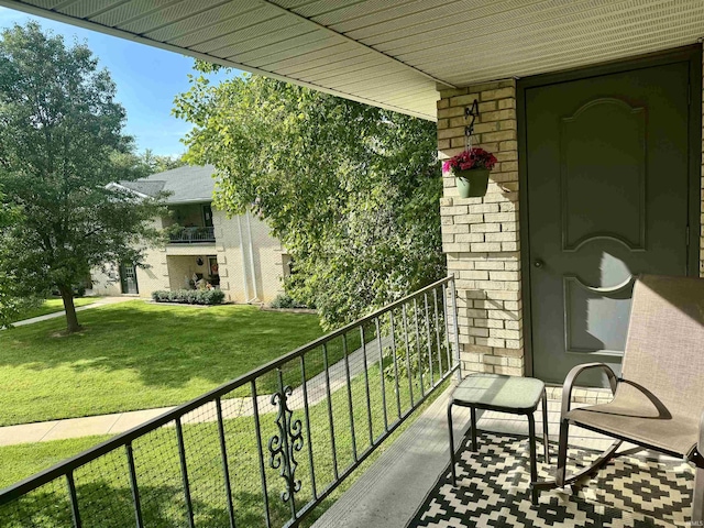 view of balcony