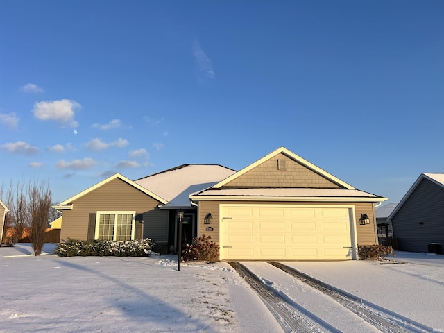 ranch-style house with a garage