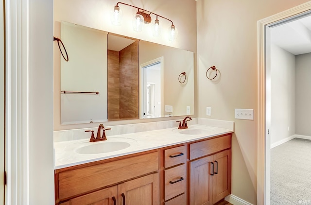 bathroom with vanity