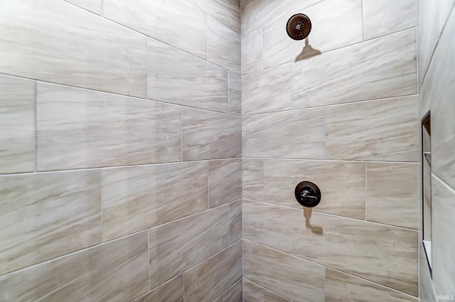 room details featuring tiled shower