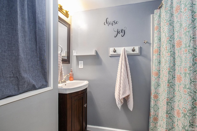 bathroom featuring vanity