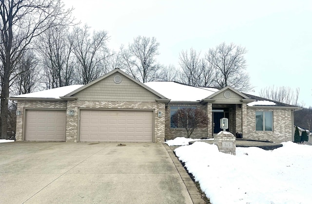 ranch-style house with a garage