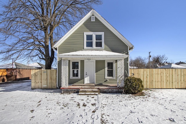 view of bungalow-style home