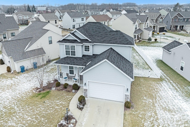 birds eye view of property