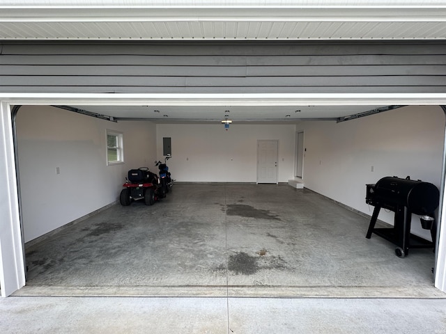 garage featuring electric panel