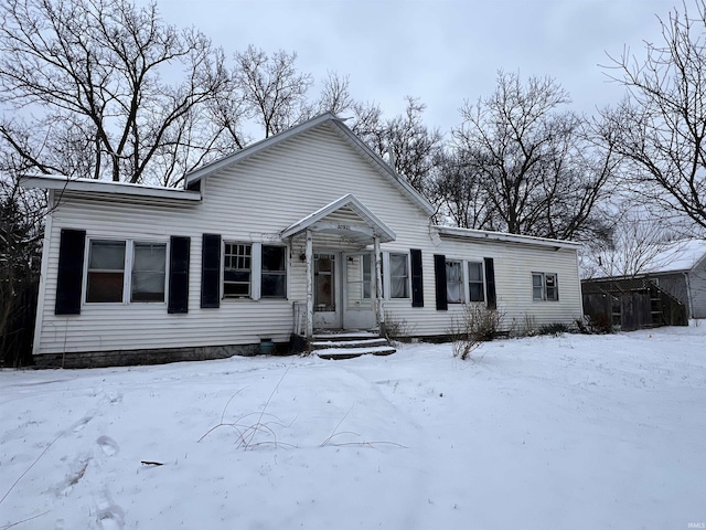 view of front of home