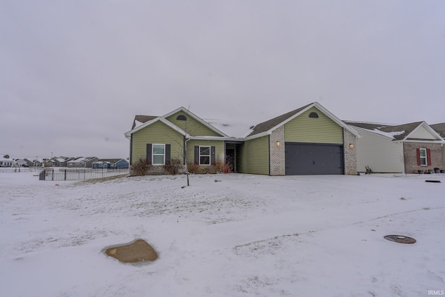 view of front of house featuring a garage