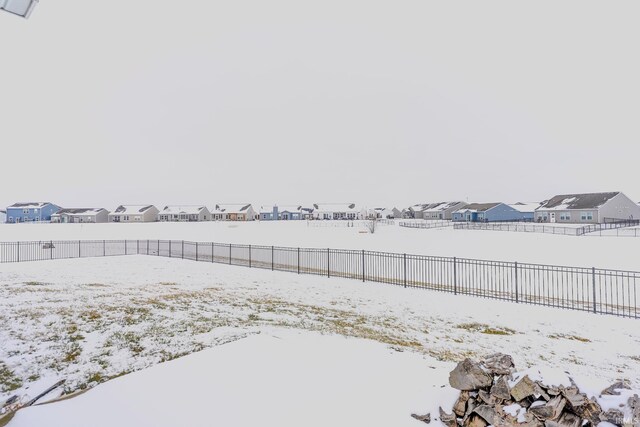 view of snowy yard