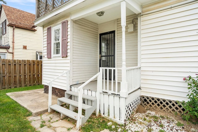 view of entrance to property