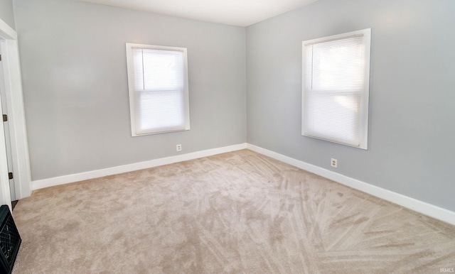 view of carpeted empty room